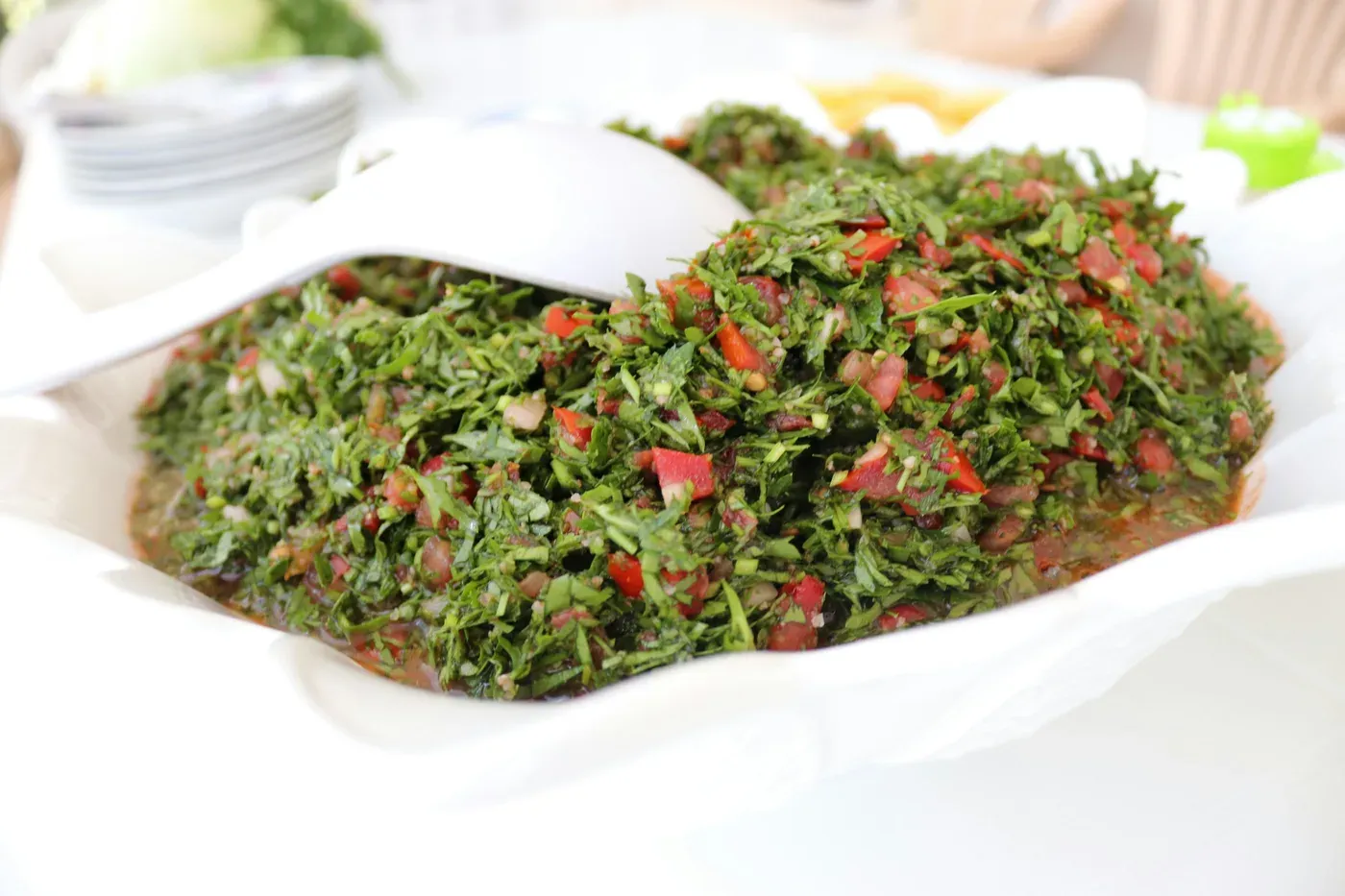 Chopped sukuma wiki with tomato
